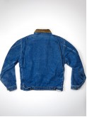Walls dark blue denim jacket with velvet collar