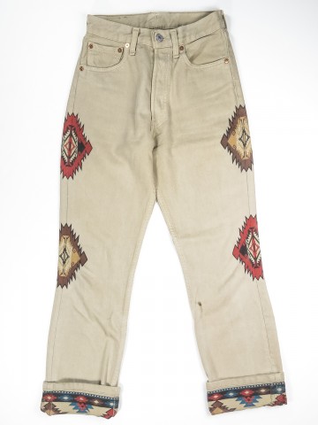 Levi's 501 jeans with Navajo design