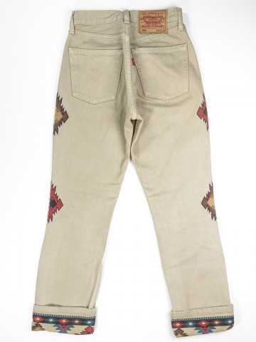 Levi's 501 jeans with Navajo design