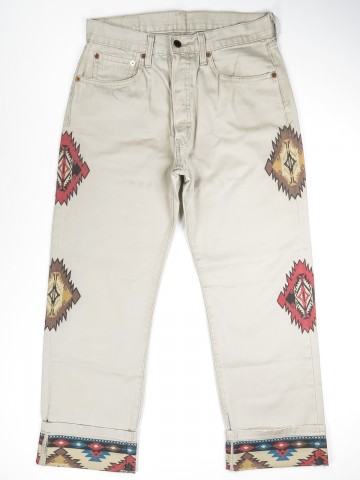 Levi's 551 jeans with Navajo design
