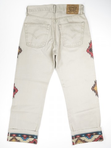 Levi's 551 jeans with Navajo design