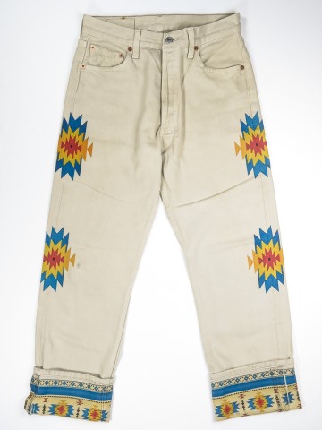 Levi's 501 jeans with Navajo design