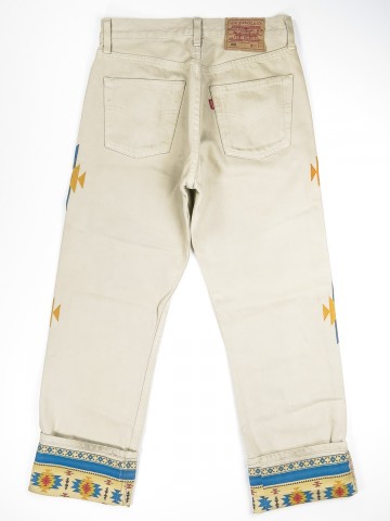 Levi's 501 jeans with Navajo design