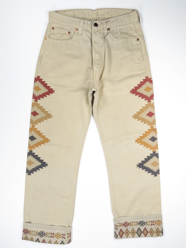 Levi's 551 jeans with Navajo design