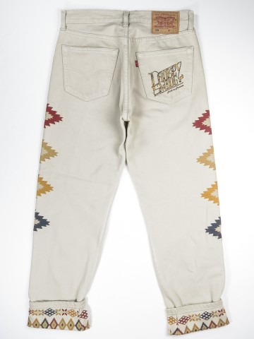 Levi's 501 jeans with Navajo design