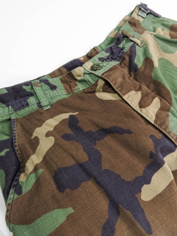 BDU camo pants with hibiscus flowers